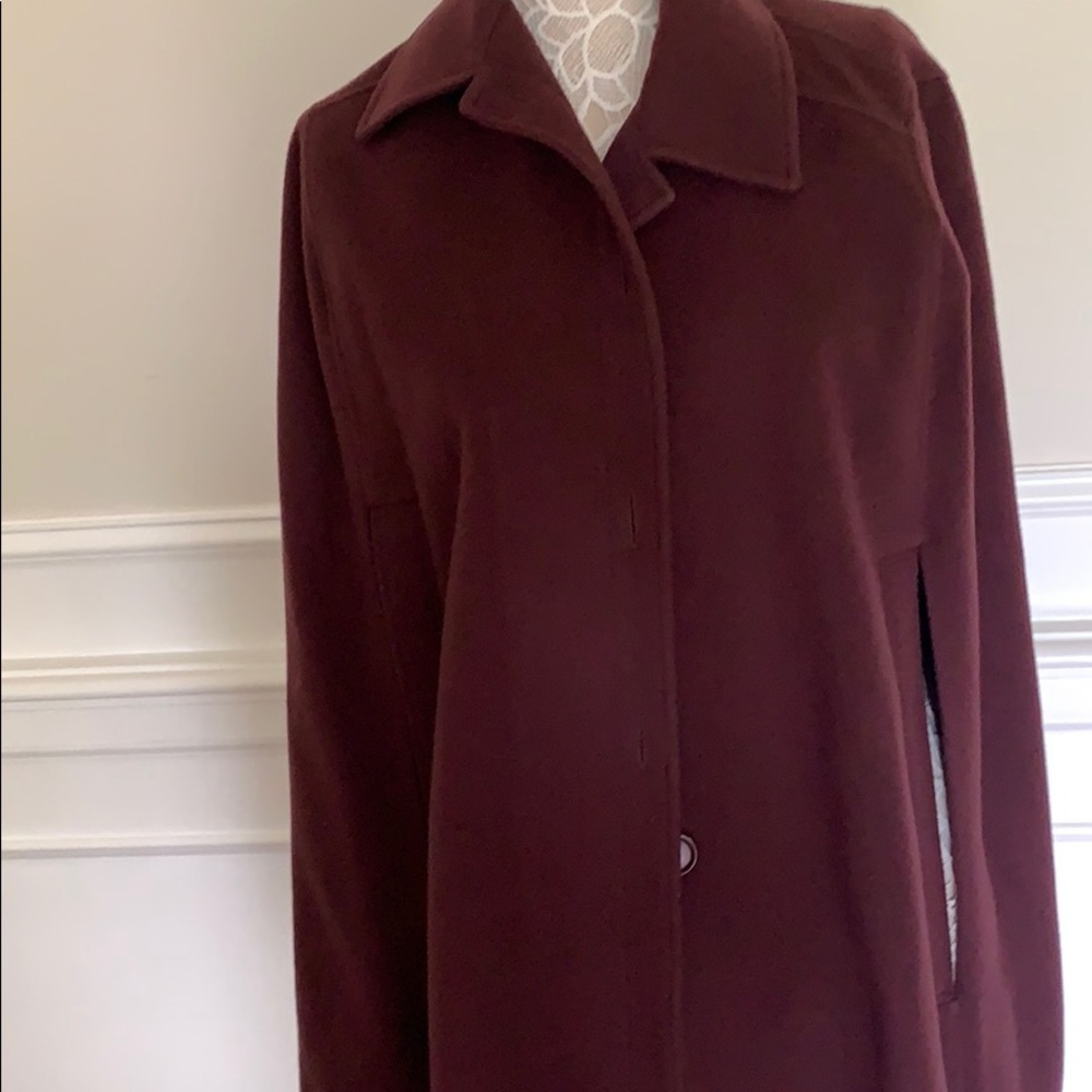 Helene Berman London Euc Burgundy Wool & Cashmere